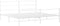 vidaXL - Bedframe - met - hoofd- - en - voeteneinde metaal - wit - 193x203 - cm