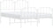 vidaXL - Bedframe - met - hoofd- - en - voeteneinde metaal - wit - 140x200 - cm