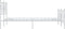 vidaXL - Bedframe - met - hoofd- - en - voeteneinde - metaal - wit - 120 - x - 190 - cm