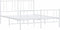 vidaXL - Bedframe - met - hoofd- - en - voeteneinde - metaal - wit - 120 - x - 190 - cm