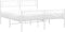 vidaXL - Bedframe - met - hoofd- - en - voeteneinde - metaal - wit - 120 - x - 190 - cm