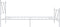 vidaXL - Bedframe - met - hoofd- - en - voeteneinde - metaal - wit - 100x200 - cm