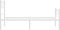 vidaXL - Bedframe - met - hoofd- - en - voeteneinde - metaal - wit - 75x190 - cm