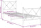 vidaXL - Bedframe - met - hoofd- - en - voeteneinde - metaal - wit - 80x200 - cm