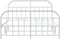 vidaXL - Bedframe - met - hoofd- - en - voeteneinde - metaal - wit - 183x213 - cm