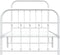 vidaXL - Bedframe - met - hoofd- - en - voeteneinde - metaal - wit - 90x190 - cm