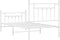vidaXL - Bedframe - met - hoofd- - en - voeteneinde - metaal - wit - 80x200 - cm