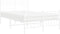 vidaXL - Bedframe - met - hoofd- - en - voeteneinde - metaal - wit - 120x200 - cm