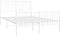 vidaXL - Bedframe - met - hoofd- - en - voeteneinde - metaal - wit - 120 - x - 190 - cm