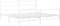 vidaXL - Bedframe - met - hoofd- - en - voeteneinde metaal - wit - 200x200 - cm