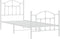 vidaXL - Bedframe - met - hoofd- - en - voeteneinde - metaal - wit - 90x190 - cm