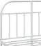 vidaXL - Bedframe - met - hoofd- - en - voeteneinde - metaal - wit - 120 - x - 190 - cm