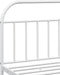 vidaXL - Bedframe - met - hoofd- - en - voeteneinde - metaal - wit - 193x203 - cm