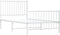vidaXL - Bedframe - met - hoofd- - en - voeteneinde - metaal - wit - 90x190 - cm