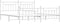 vidaXL - Bedframe - met - hoofd- - en - voeteneinde - metaal - wit - 193x203 - cm