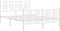 vidaXL - Bedframe - met - hoofd- - en - voeteneinde - metaal - wit - 140x190 - cm