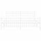 vidaXL - Bedframe - met - hoofd- - en - voeteneinde - metaal - wit - 183x213 - cm