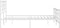 vidaXL - Bedframe - met - hoofd- - en - voeteneinde - metaal - wit - 140x200 - cm