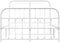 vidaXL - Bedframe - met - hoofd- - en - voeteneinde - metaal - wit - 120x200 - cm