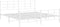 vidaXL - Bedframe - met - hoofd- - en - voeteneinde - metaal - wit - 193x203 - cm