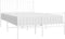 vidaXL - Bedframe - met - hoofd- - en - voeteneinde - metaal - wit - 120x200 - cm