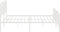 vidaXL - Bedframe - met - hoofd- - en - voeteneinde metaal - wit - 193x203 - cm