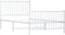 vidaXL - Bedframe - met - hoofd- - en - voeteneinde - metaal - wit - 100x200 - cm