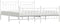 vidaXL - Bedframe - met - hoofd- - en - voeteneinde - metaal - wit - 200x200 - cm