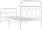 vidaXL - Bedframe - met - hoofd- - en - voeteneinde - metaal - wit - 90x200 - cm
