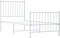 vidaXL - Bedframe - met - hoofd- - en - voeteneinde - metaal - wit - 80x200 - cm
