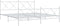 vidaXL - Bedframe - met - hoofd- - en - voeteneinde - metaal - wit - 183x213 - cm