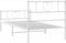 vidaXL - Bedframe - met - hoofd- - en - voeteneinde - metaal - wit - 90x200 - cm