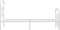 vidaXL - Bedframe - met - hoofd- - en - voeteneinde - metaal - wit - 75x190 - cm