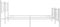 vidaXL - Bedframe - met - hoofd- - en - voeteneinde - metaal - wit - 200x200 - cm