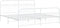 vidaXL - Bedframe - met - hoofd- - en - voeteneinde - metaal - wit - 193x203 - cm
