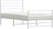 vidaXL - Bedframe - met - hoofd- - en - voeteneinde - metaal - wit - 90x190 - cm