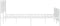 vidaXL - Bedframe - met - hoofd- - en - voeteneinde - metaal - wit - 183x213 - cm
