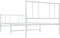 vidaXL - Bedframe - met - hoofd- - en - voeteneinde - metaal - wit - 100x200 - cm