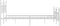 vidaXL - Bedframe - met - hoofd- - en - voeteneinde - metaal - wit - 180x200 - cm