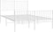 vidaXL - Bedframe - met - hoofd- - en - voeteneinde - metaal - wit - 140x200 - cm