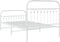 vidaXL - Bedframe - met - hoofd- - en - voeteneinde - metaal - wit - 100x200 - cm