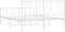 vidaXL - Bedframe - met - hoofd- - en - voeteneinde - metaal - wit - 150x200 - cm