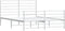 vidaXL - Bedframe - met - hoofd- - en - voeteneinde - metaal - wit - 120 - x - 190 - cm