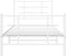 vidaXL - Bedframe - met - hoofd- - en - voeteneinde - metaal - wit - 90x190 - cm