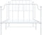 vidaXL - Bedframe - met - hoofd- - en - voeteneinde metaal - wit - 90x190 - cm