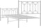 vidaXL - Bedframe - met - hoofd- - en - voeteneinde - metaal - wit - 90x200 - cm