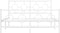 vidaXL - Bedframe - met - hoofd- - en - voeteneinde - metaal - wit - 140x200 - cm