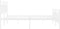 vidaXL - Bedframe - met - hoofd- - en - voeteneinde - metaal - wit - 140x190 - cm