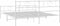 vidaXL - Bedframe - met - hoofd- - en - voeteneinde - metaal - wit - 200x200 - cm