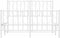 vidaXL - Bedframe - met - hoofd- - en - voeteneinde metaal - wit - 120x200 - cm